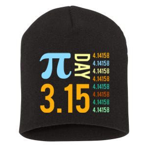 Pie Day 3.15 4.14158 Short Acrylic Beanie