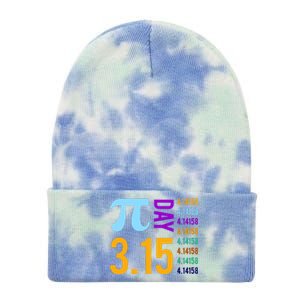 Pie Day 3.15 4.14158 Tie Dye 12in Knit Beanie