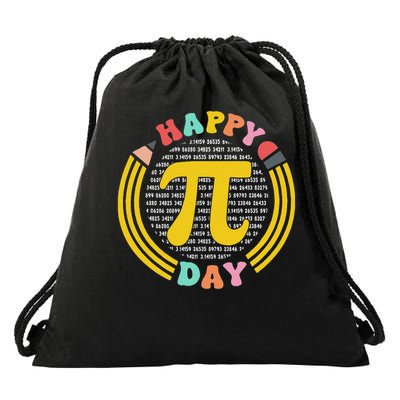 Pi Day 3.14 Pi Digits Drawstring Bag