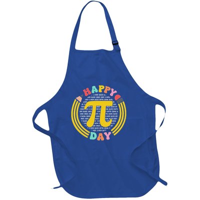 Pi Day 3.14 Pi Digits Full-Length Apron With Pockets
