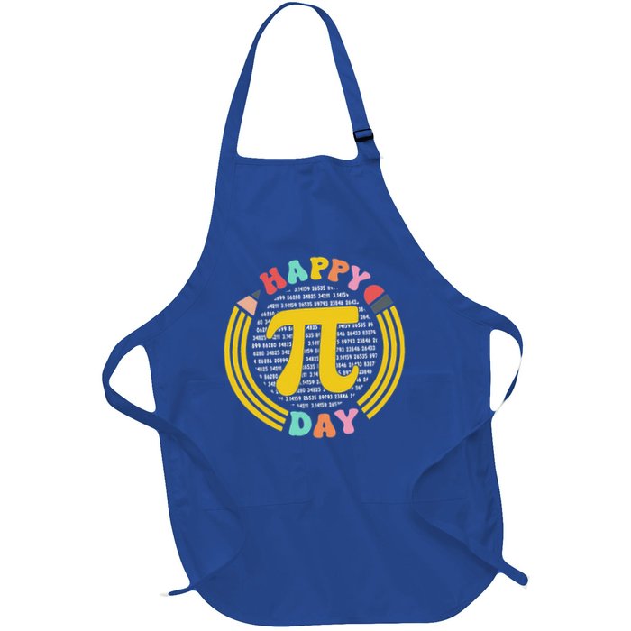 Pi Day 3.14 Pi Digits Full-Length Apron With Pockets