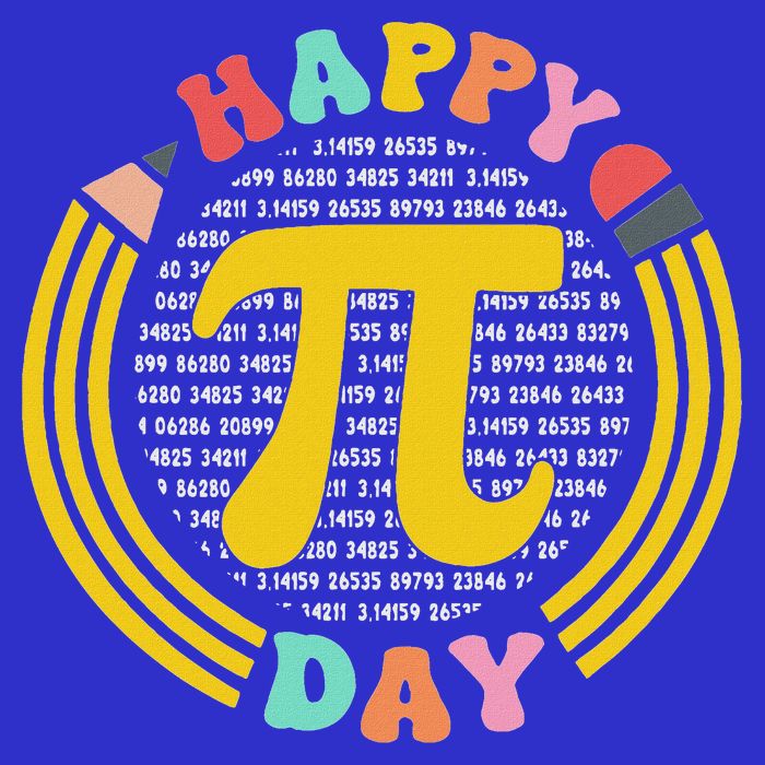 Pi Day 3.14 Pi Digits Full-Length Apron With Pockets