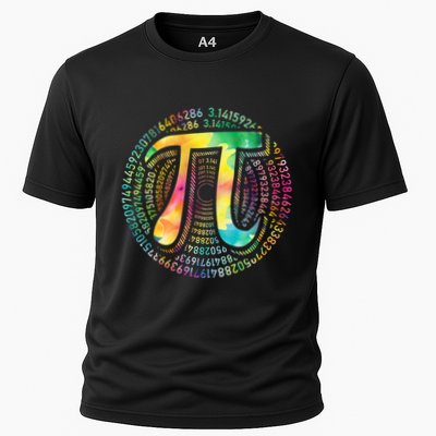 Pi Day 3 14 Spiral Pi Number Symbol Math Science Tie Dye Meaningful Gift Cooling Performance Crew T-Shirt