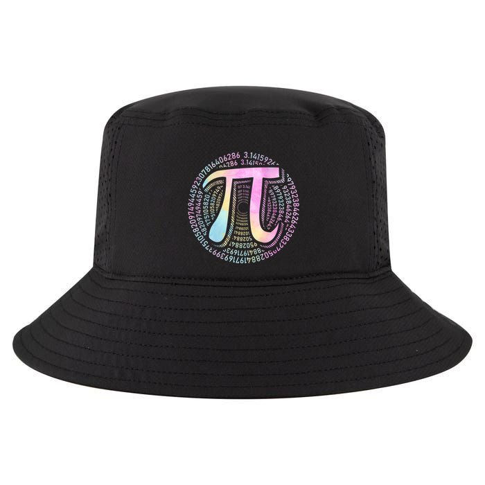 Pi Day 3 14 Spiral Pi Number Symbol Math Science Tie Dye Cool Gift Cool Comfort Performance Bucket Hat