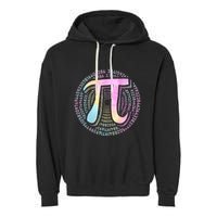 Pi Day 3 14 Spiral Pi Number Symbol Math Science Tie Dye Cool Gift Garment-Dyed Fleece Hoodie