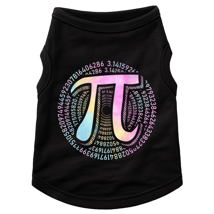 Pi Day 3 14 Spiral Pi Number Symbol Math Science Tie Dye Cool Gift Doggie Tank
