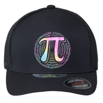 Pi Day 3 14 Spiral Pi Number Symbol Math Science Tie Dye Cool Gift Flexfit Unipanel Trucker Cap