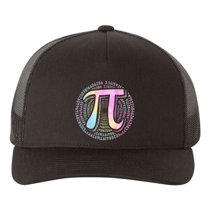 Pi Day 3 14 Spiral Pi Number Symbol Math Science Tie Dye Cool Gift Yupoong Adult 5-Panel Trucker Hat