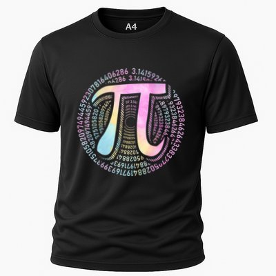 Pi Day 3 14 Spiral Pi Number Symbol Math Science Tie Dye Cool Gift Performance Shirt