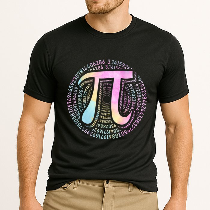 Pi Day 3 14 Spiral Pi Number Symbol Math Science Tie Dye Cool Gift Performance Shirt