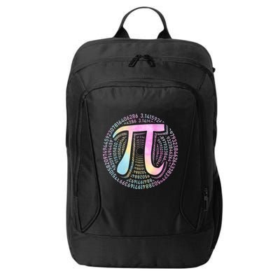 Pi Day 3 14 Spiral Pi Number Symbol Math Science Tie Dye Cool Gift City Backpack