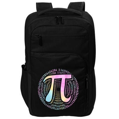 Pi Day 3 14 Spiral Pi Number Symbol Math Science Tie Dye Cool Gift Impact Tech Backpack