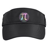 Pi Day 3 14 Spiral Pi Number Symbol Math Science Tie Dye Cool Gift Adult Drive Performance Visor