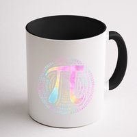 Pi Day 3 14 Spiral Pi Number Symbol Math Science Tie Dye Cool Gift Mug