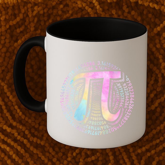 Pi Day 3 14 Spiral Pi Number Symbol Math Science Tie Dye Cool Gift Mug