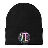 Pi Day 3 14 Spiral Pi Number Symbol Math Science Tie Dye Cool Gift Beanie