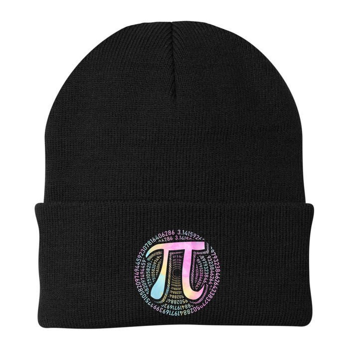 Pi Day 3 14 Spiral Pi Number Symbol Math Science Tie Dye Cool Gift Beanie