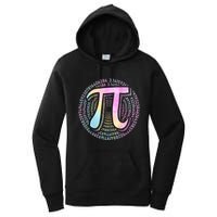 Pi Day 3 14 Spiral Pi Number Symbol Math Science Tie Dye Cool Gift Women's Pullover Hoodie