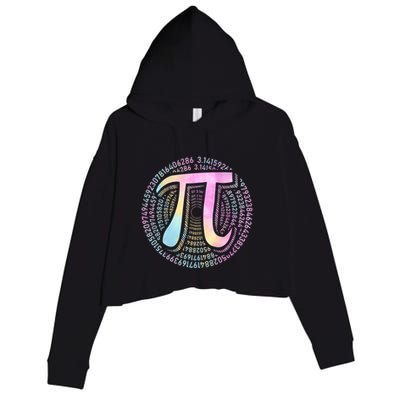 Pi Day 3 14 Spiral Pi Number Symbol Math Science Tie Dye Cool Gift Crop Fleece Hoodie