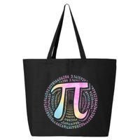 Pi Day 3 14 Spiral Pi Number Symbol Math Science Tie Dye Cool Gift 25L Jumbo Tote