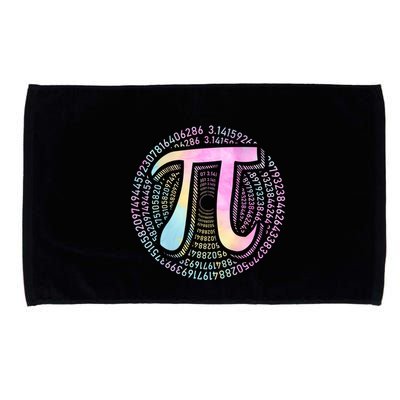 Pi Day 3 14 Spiral Pi Number Symbol Math Science Tie Dye Cool Gift Microfiber Hand Towel