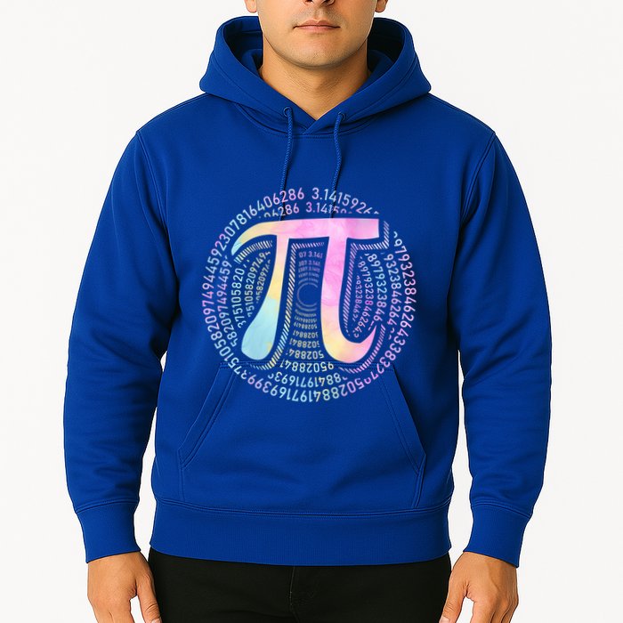 Pi Day 3 14 Spiral Pi Number Symbol Math Science Tie Dye Cool Gift Hoodie