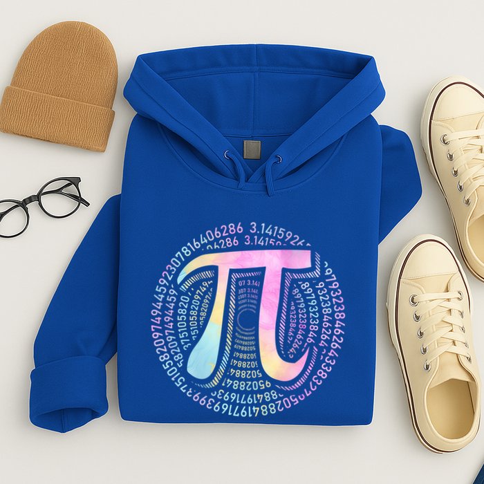 Pi Day 3 14 Spiral Pi Number Symbol Math Science Tie Dye Cool Gift Hoodie