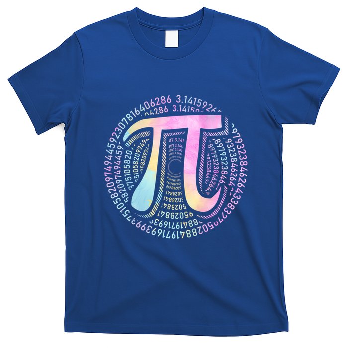 Pi Day 3 14 Spiral Pi Number Symbol Math Science Tie Dye Cool Gift T-Shirt