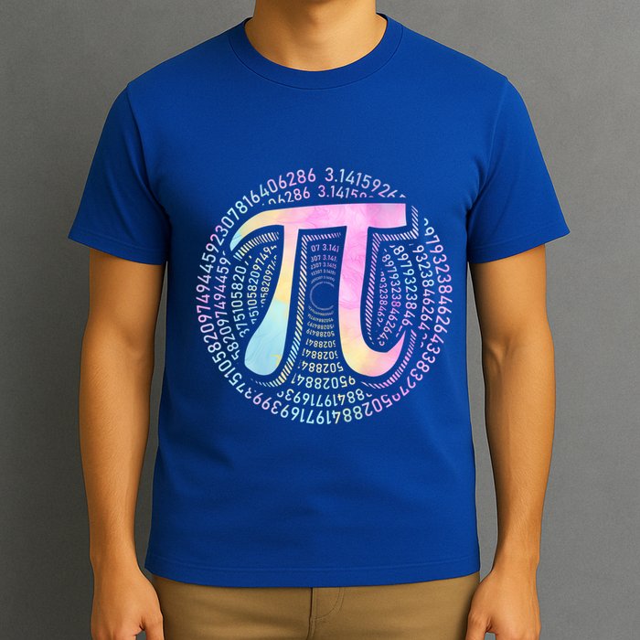 Pi Day 3 14 Spiral Pi Number Symbol Math Science Tie Dye Cool Gift T-Shirt