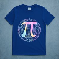 Pi Day 3 14 Spiral Pi Number Symbol Math Science Tie Dye Cool Gift T-Shirt