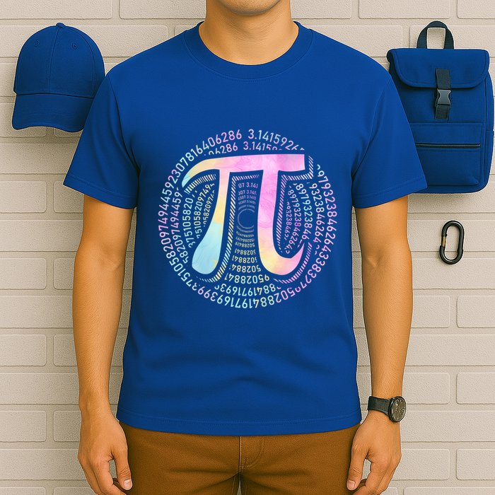 Pi Day 3 14 Spiral Pi Number Symbol Math Science Tie Dye Cool Gift T-Shirt