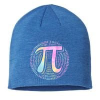 Pi Day 3 14 Spiral Pi Number Symbol Math Science Tie Dye Cool Gift Sustainable Beanie