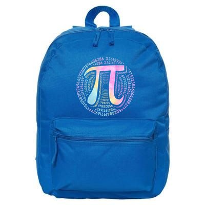 Pi Day 3 14 Spiral Pi Number Symbol Math Science Tie Dye Cool Gift 16 in Basic Backpack