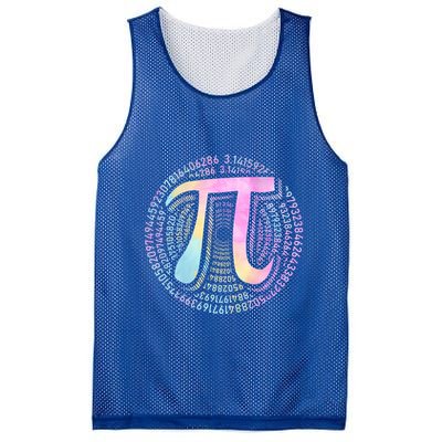 Pi Day 3 14 Spiral Pi Number Symbol Math Science Tie Dye Cool Gift Mesh Reversible Basketball Jersey Tank