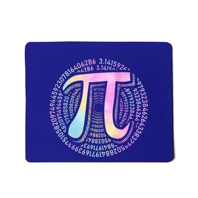 Pi Day 3 14 Spiral Pi Number Symbol Math Science Tie Dye Cool Gift Mousepad
