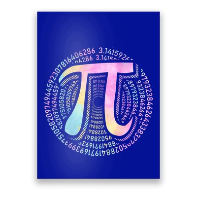 Pi Day 3 14 Spiral Pi Number Symbol Math Science Tie Dye Cool Gift Poster
