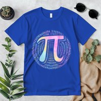 Pi Day 3 14 Spiral Pi Number Symbol Math Science Tie Dye Cool Gift Premium T-Shirt