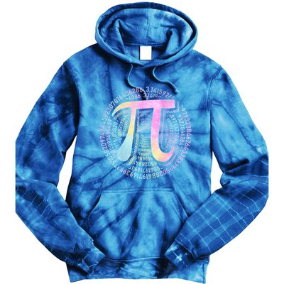 Pi Day 3 14 Spiral Pi Number Symbol Math Science Tie Dye Cool Gift Tie Dye Hoodie