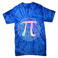 Pi Day 3 14 Spiral Pi Number Symbol Math Science Tie Dye Cool Gift Tie-Dye T-Shirt