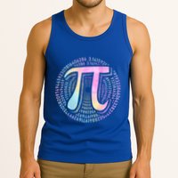 Pi Day 3 14 Spiral Pi Number Symbol Math Science Tie Dye Cool Gift Tank Top