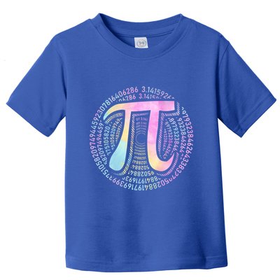 Pi Day 3 14 Spiral Pi Number Symbol Math Science Tie Dye Cool Gift Toddler T-Shirt
