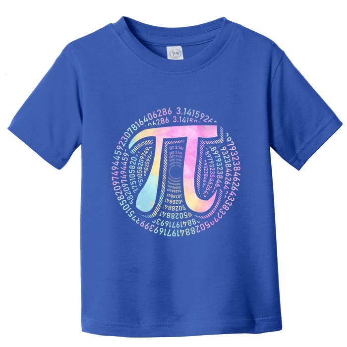 Pi Day 3 14 Spiral Pi Number Symbol Math Science Tie Dye Cool Gift Toddler T-Shirt