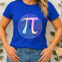 Pi Day 3 14 Spiral Pi Number Symbol Math Science Tie Dye Cool Gift Womens T-Shirt