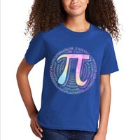 Pi Day 3 14 Spiral Pi Number Symbol Math Science Tie Dye Cool Gift Kids T-Shirt