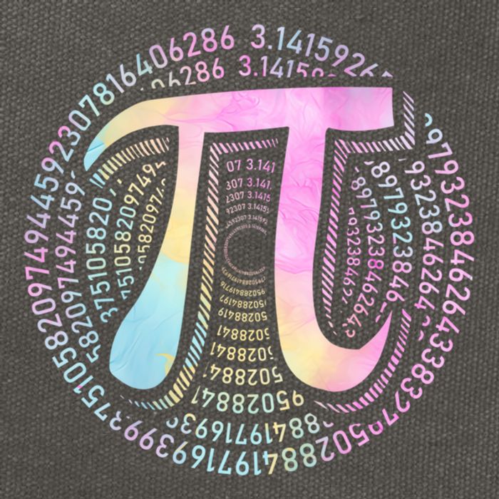 Pi Day 3 14 Spiral Pi Number Symbol Math Science Tie Dye Cool Gift Cotton Canvas Backpack