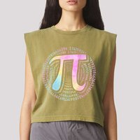 Pi Day 3 14 Spiral Pi Number Symbol Math Science Tie Dye Cool Gift Garment-Dyed Women's Muscle Tee
