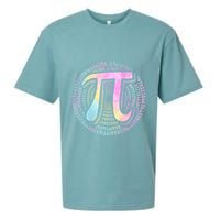 Pi Day 3 14 Spiral Pi Number Symbol Math Science Tie Dye Cool Gift Sueded Cloud Jersey T-Shirt