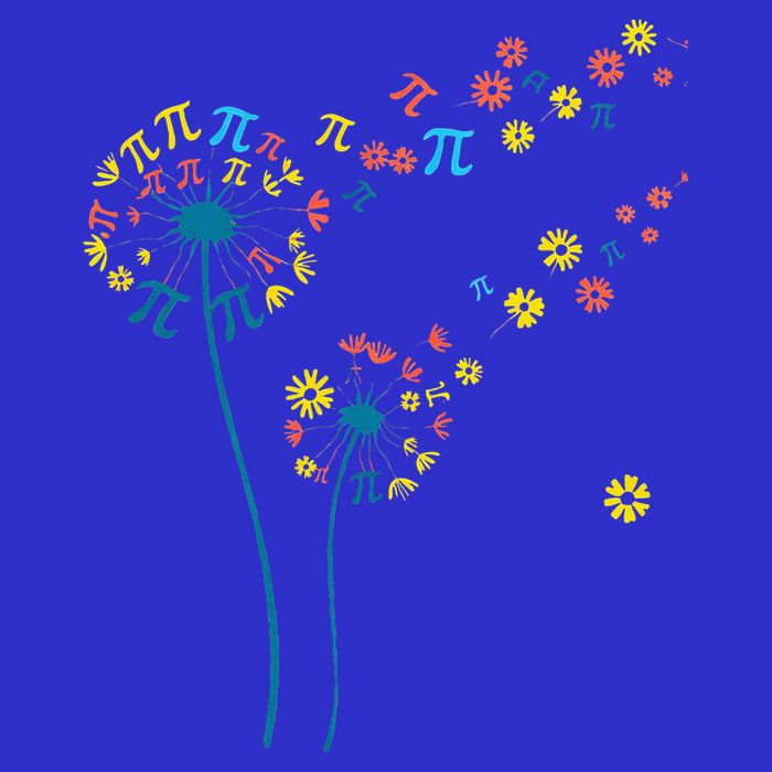 Pi Dandelion 3.14 Pi Day number Math Teacher Science Lovers  Mousepad