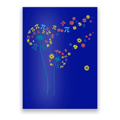 Pi Dandelion 3.14 Pi Day number Math Teacher Science Lovers  Poster