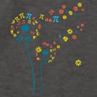 Pi Dandelion 3.14 Pi Day number Math Teacher Science Lovers  Vector Backpack